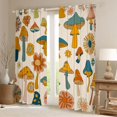 thumbnail image 2 of Feelyou Groovy Flower Floral Curtains Pack of 2 (42x84 Each), Mushroom Curtains Blackout, 2 of 6