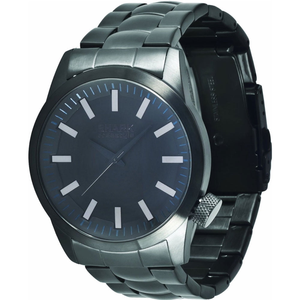 101066 Men's Shark Orion Black Dial Skate Fashion Black Plated