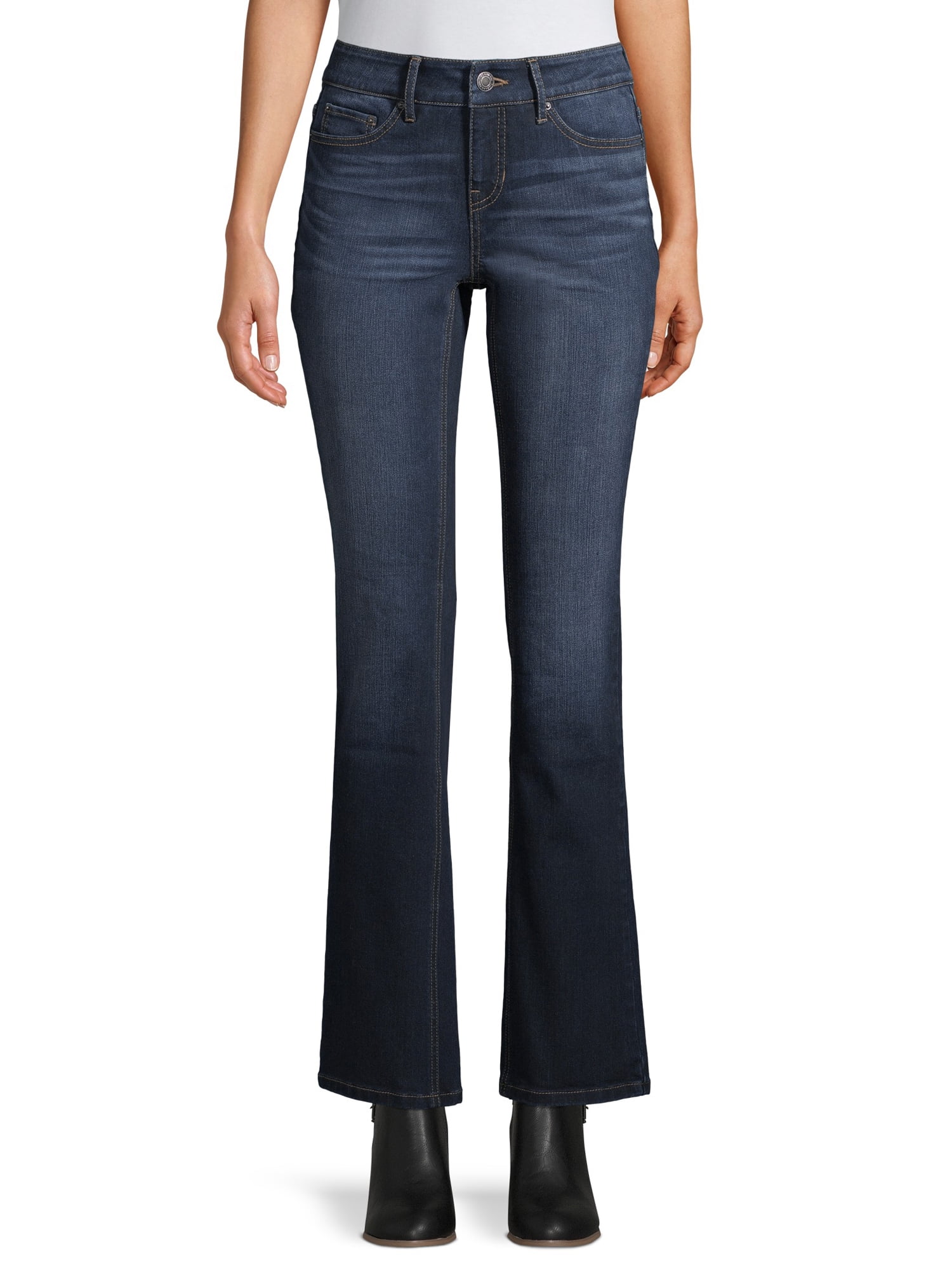 Time and Tru Women's Stretch Denim Bootcut Jeans - Walmart.com