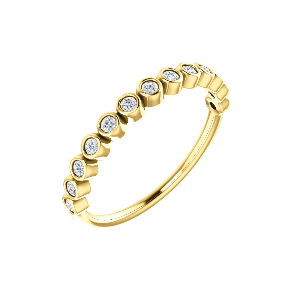 Diamond2Deal - 14K Yellow Gold 1/5 Carat (cttw) Lab-Grown Diamond ...