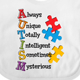 thumbnail image 4 of Inktastic Autism Acrostic Boys or Girls Baby Bib, 4 of 4