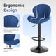 thumbnail image 5 of Juego de 2 Bancos de Bar Youhauchair de Terciopelo Ajustables y Giratorios, 5 of 8