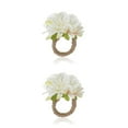 thumbnail image 2 of Servilletero de flores artificial Advancent 6 piezas Hecho a mano Colorido Interior Hogar Hotel, 2 of 6