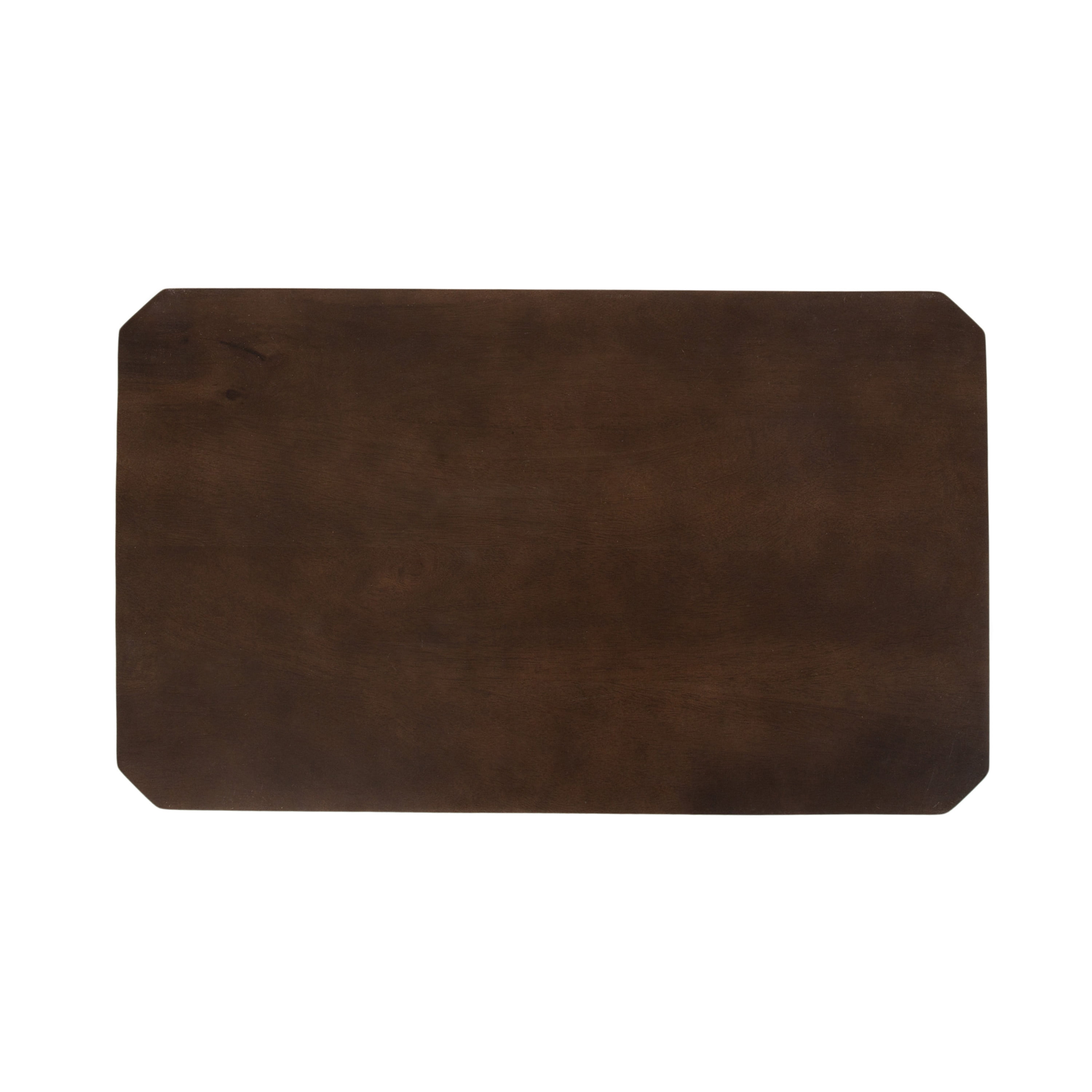 Kate and Laurel Talcott Modern Rectangle Wood Side Table, 22 x 14 x 26, Dark Brown, Transitional Decorative Two-Tier End Table for Use as a Bedroom Nightstand or Living Room Accent