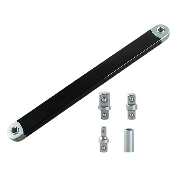 Llave de extensión de 15 pulgadas, juego de llaves de extensión de alcance estrecho, acero, llave de trinquete de extensión de rendimiento versátil
