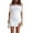 white, variant on Women‘s Sexy Feather Party Coctail Dress Faux Fur Trim Elegant Spaghetti Strap Bodycon Mini Dress Evening Club Wear