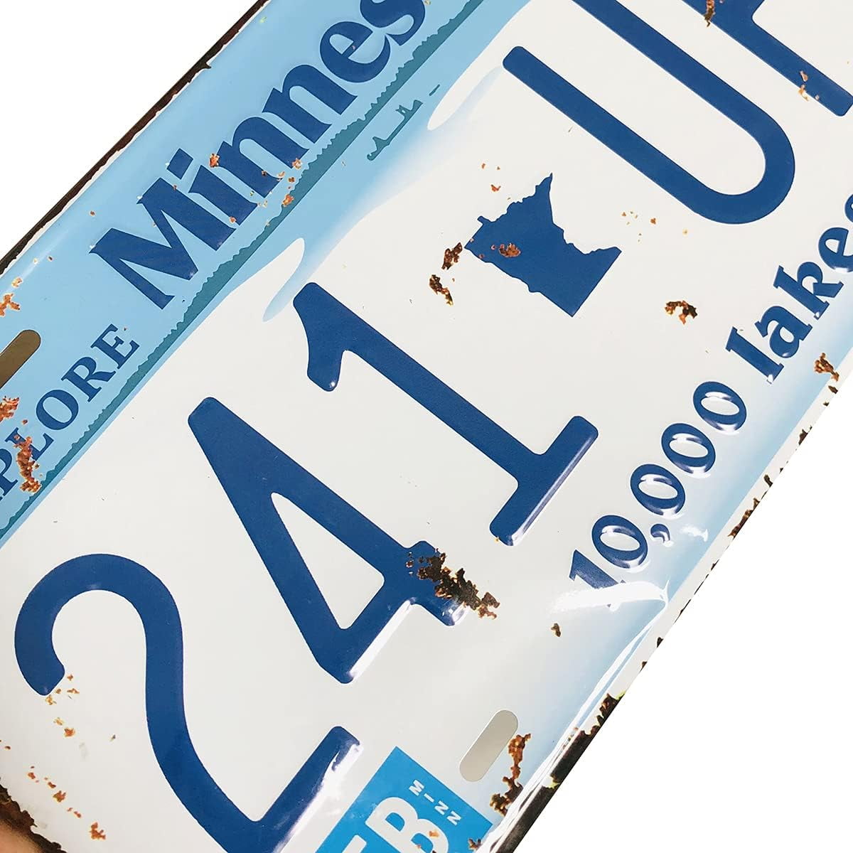Retro Vintage U.S. State Auto Number Tags, Embossed Metal Retro Vintage U.S. State Auto Number Tags, Embossed Metal