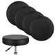 thumbnail image 1 of Uxcell 4-Pack Fundas Redondas para Taburetes de Bar, para Sillas de 12-14 Pulgadas, Fundas de Asiento PU Impermeables con Bandas Elásticas [Negro], 1 of 1