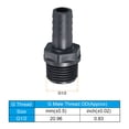 thumbnail image 5 of Adaptador de conector de tubo de rosca macho Uxcell UPVC de 12 mm 3, 5 of 5
