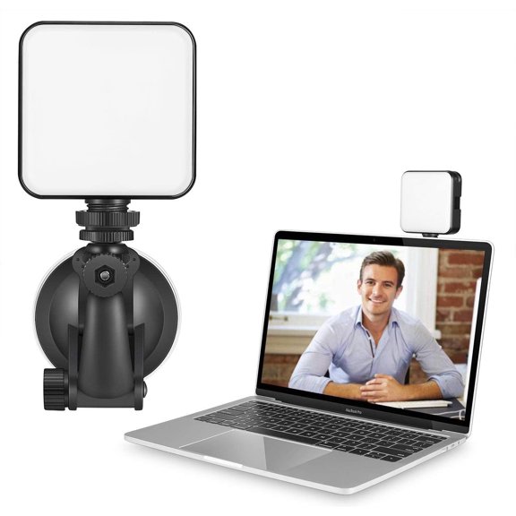 Video Conference Lighting Kit, Video Conferencing, Remote Working, Zoom Call Lighting, Self Broadcasting and Live Streaming, for Laptop Video Conferencing, Computer Mount Included