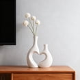 thumbnail image 5 of Unique Heart Shaped Vase Set,Black and White Heart Shaped Vase for Home Decor Minimalist Modern Decorative Vases for Living Room Dining Room Table Coffee Table Centerpiece Shelf Decoration, 5 of 14