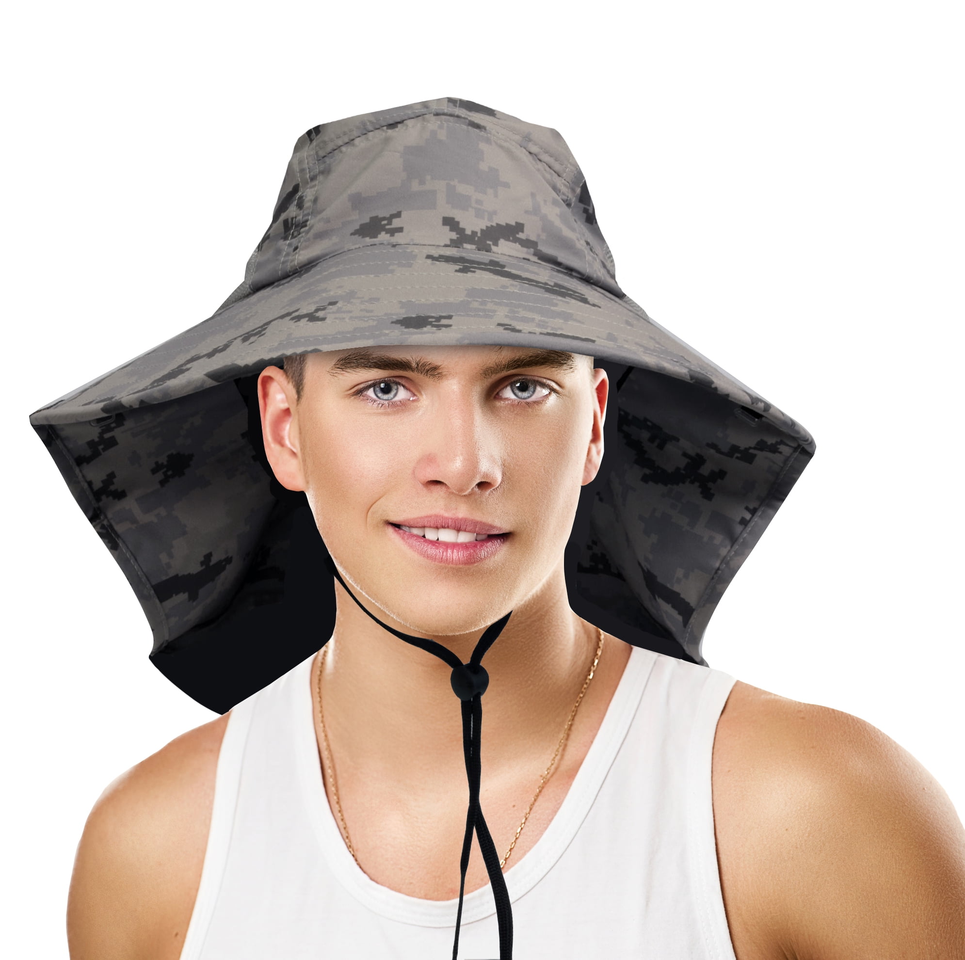 Safari Outdoor Sun Hat for Fishing Hiking Hunting Boating Large Unisex