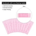 thumbnail image 4 of Unique Bargains 40pcs Handmade with Love Sewing Labels Embroidered Label Tags Sew on Clothing Garment Pink, 4 of 8