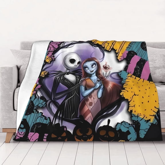 Nightmare Before ChristmasBlanket 80x60,Throw Blanket Gifts for Fans Lover Girls Boys Women Present Hoodie Him Bed