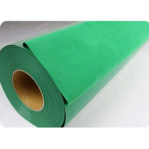 INTBUYING 1 Yard 19.29in Width Green Flocking Heat Transfer Vinyl Flocking Engraving Film Flocking Film Cut by Cutting Plotter DIY T-Shirts Cap