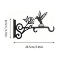 thumbnail image 3 of MTBLYS Gancho de pared de hierro para colgar cestas|comederos y campanillas de viento|Gancho decorativo con diseño ornamental para jardín|balcón|patio|terraza|uso interior y exterior, 3 of 8