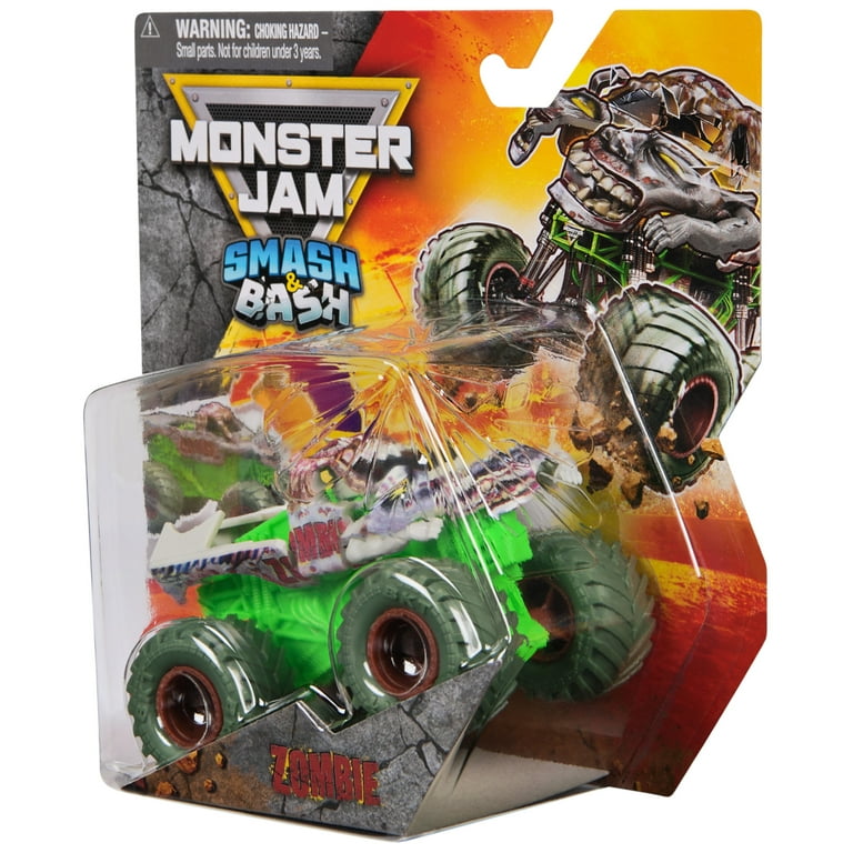 Monster Jam Smash & Bash Zombie, 1:64 Scale - Walmart.com