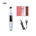 thumbnail image 4 of Qarigey Herramientas de uñas para profesionales, rendimiento fiable garantizado, máquina portátil para mejorar las uñas, sacapuntas de Juegos de manicura  USB USB blanco, 4 of 6