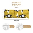 thumbnail image 2 of Naloa Cartoon Bear Yellow Super Soft 20x60 Body Pillow Case,Long Side Hidden Zipper（PILLOWS ARE NOT INCLUDED）, 2 of 6