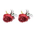 thumbnail image 1 of Rdeghly Napkin Holder,2Pcs Innovative Napkin Buckle Simulation Flower Napkin loop Holder for Hotel Restaurant,Napkin Ring, 1 of 8