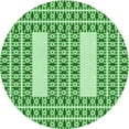 thumbnail image 1 of Ahgly Company Machine Washable Indoor Round Transitional Forest Green Area Rugs, 8' Round, 1 of 7