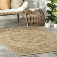 thumbnail image 7 of nuLOOM Becki Traditional Medallion Indoor/Outdoor Area Rug, 9' 6" x 12', Becki Brown, 7 of 7