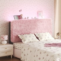 Kid-friendly Headboard Twin Size Bed,Tufted Upholstered Plush Headboard , Solid Wood Headboard with Adjustable Height Headboard from 42.1" to 46.1",Bed Frame Adapters,Pink,Headboard Only