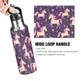 thumbnail image 2 of ALAZA Unicorn and Stars Water Bottle Insulated Flask Stainless Steel Straw Lid 20 oz, 2 of 6
