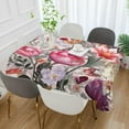 thumbnail image 5 of Coolnut Vintage Floral Rectangle Tablecloth Waterproof Polyester Table Clothative Stain Resistant & Wrinkle Resistant Washable Table Cover for Dining Table/Party/Camping 60x120 Inch Decor Gift, 5 of 7