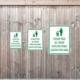 thumbnail image 4 of Portrait Round Plus Please Take All Trash With You When Leaving This Area Door or Wall Sign | Health & Safety Signage - Medium, 4 of 8