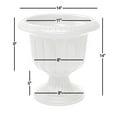 thumbnail image 4 of Root & Vessel Classic Urn Planter, 14-Inch, White – Elegant, Lightweight, Weather-Resistant Flower Pot for Indoor & Outdoor Use, 4 of 4