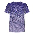 thumbnail image 4 of Awdenio Mens T-shirt New Fashion Casual Print Sports Short Sleeve Round-Neck Blouses Shirts Lightweight & Comfortable Casual Wear,Purple,3XL, 4 of 5