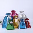 thumbnail image 2 of MesaSe 10Pcs Christmas Candy Bags Vibrant Color Smooth Surface Large Capacity Wear Resistant Multipurpose Decorative PET  Themed Candy Drawstring Bags for Home, 2 of 8