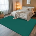 thumbnail image 5 of Dark Green 5x7 Area Rugs, Farmhouse Solid Green Color Modern Art Non-Skid Rubber Backing Large Rectangle Rugs - Living Room Bedroom Home Office, Indoor Floor Mat Carpets Washable Rug, 5 of 9