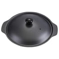 thumbnail image 3 of Black Iron Casserole for Home Use with Flat Bottom for Uniform Heating and Warmth Retention 9.5 Inches, 3 of 4