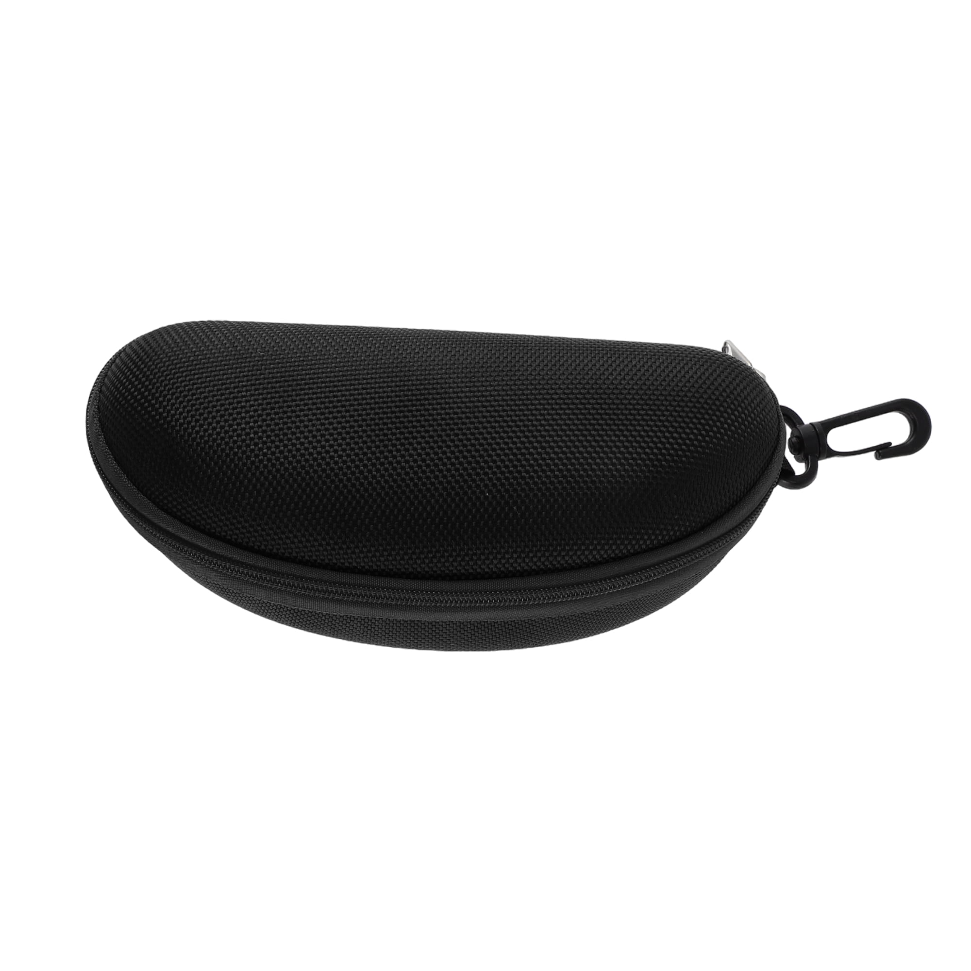Unique Bargains Zipper Eyeglasses Bag Simple Portable Eyeglasses Storage Black
