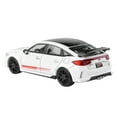 thumbnail image 3 of 2025 Honda Civic Type R FL5 "Ultimate Edition" White with Red Stripes and Black Top 1/64 Diecast Model Car by Paragon Models, 3 of 6