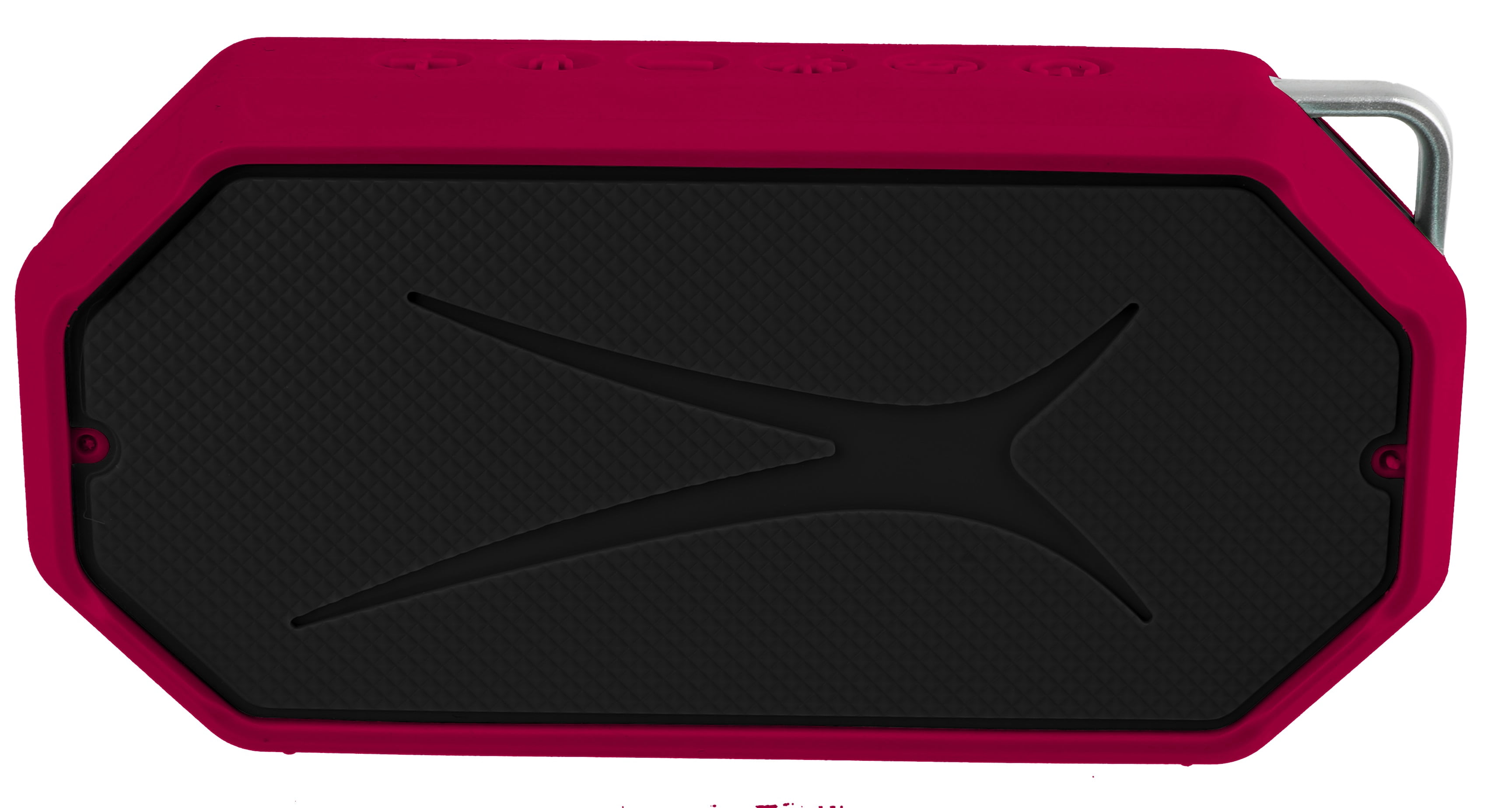 Altec Lansing HydraMini EverythingProof Wireless Portable Bluetooth Speaker, Red, 6 Hours Playtime, LED Lights, IP67 Waterproof, IMW1000-TRD