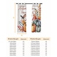 thumbnail image 6 of Fsddascl Fall Pumpkins Tits Blackout Curtains for Bedroom/Living Room, Thermal Insulated Kitchen Curtains, Autumn Thanksgiving Leaves Country Wood Grommet Darkening Window Treatment Drapes 52"x63"x2, 6 of 6