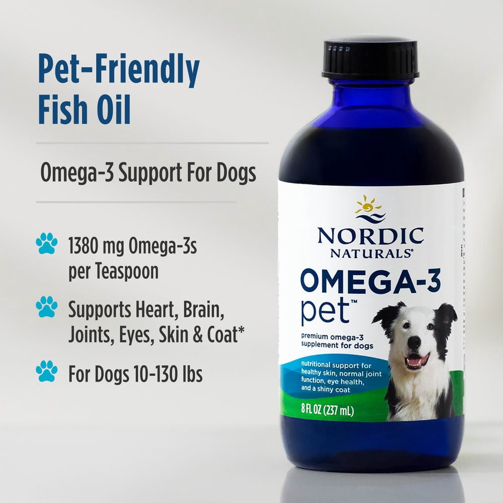 Nordic Naturals Omega-3 Pet, Liquid, Medium to Large Breed Dogs, 8 Oz
