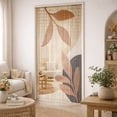 thumbnail image 5 of Decorative Beaded Door Curtain - Beige Autumn Leaves Design, 36 x 79 Inches, Natural Bamboo Beads for Doorways, Room Dividers and Home Decor - Handcrafted, Easy to Install, 5 of 8