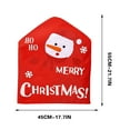 thumbnail image 3 of Christmas Chair Covers | Santa Claus Snowman Reindeer Holiday Stool Covers | Festive Dining Room Decor | Washable Polyester Chair Protectors for Home Kitchen Table Decorations, 3 of 6