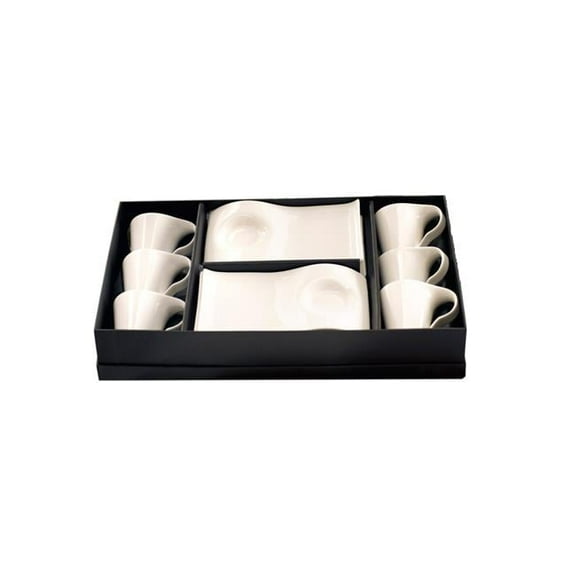 Red Vanilla FK000-216R Vanilla Fare Espresso Cup w/Tray Set/6