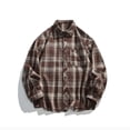 thumbnail image 2 of Dagugfen Shirts for Men Plus Size Button down Long Sleeve Loose Palid Casual Work Shirts Pocket Fall, 2 of 4