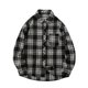 thumbnail image 1 of Blusa y camisa de manga larga con cuello vuelto para hombre, blusa informal a cuadros con botones y cuello vuelto, blusa de manga larga para hombre, 1 of 8