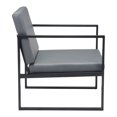 thumbnail image 4 of ZUO Fauteuil Claremont Gris, 4 of 11
