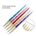 thumbnail image 4 of Seitruly 5 Pieces Manicure Brushes Acrylic Gel Brush Tips Nails Liner Tools Pen Salon Home Painting Art Application Set Type3 NO3 Seitruly CE012211-00, 4 of 6