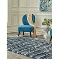 thumbnail image 4 of Unique Loom Serenity Shag Collection Area Rug - Castries (10' x 14' Rectangle Blue/Ivory), 4 of 12