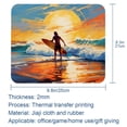 thumbnail image 5 of Surf Square Non-Slip Rubber Bottom Printed Desk Mat Mousepad for Office and Gaming - 8.3x9.8 Inch, 5 of 6