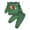 Dark Green, variant on Povozer Toddler Child Girls Outfit Sets Girls Comfortable Breathable Long Sleeved Home Clothes 2pcs Set With Cute Letter Embroidery,Size 0-6 Months,Hot Pink